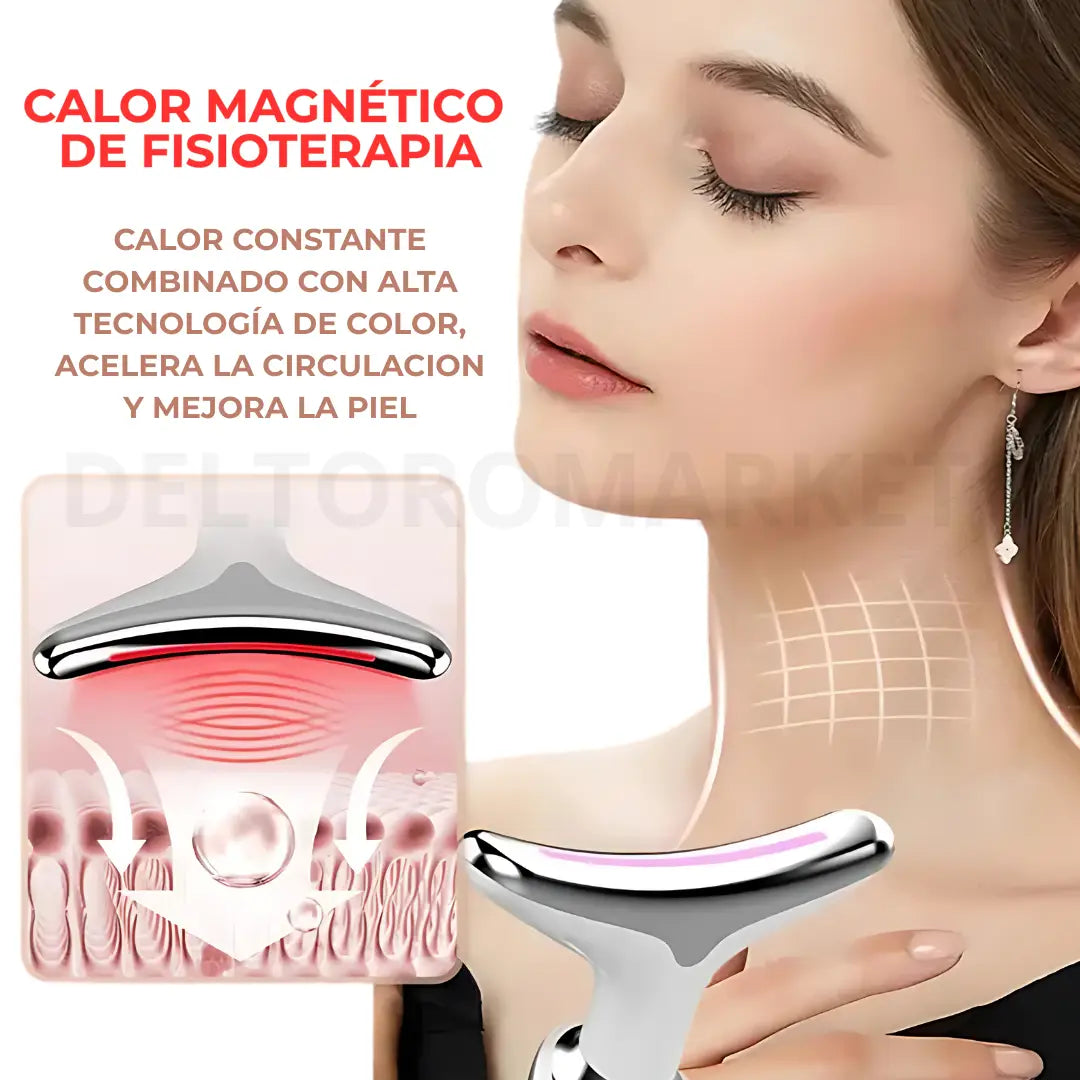 Masajeador 3 en 1: Rejuvenece tu piel en minutos, desde casa! 🏵️