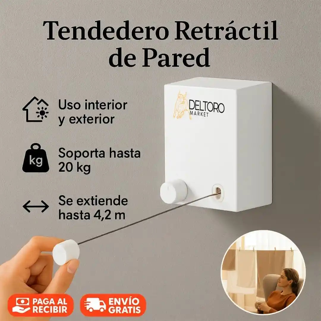 Tendedero Retráctil Premium
