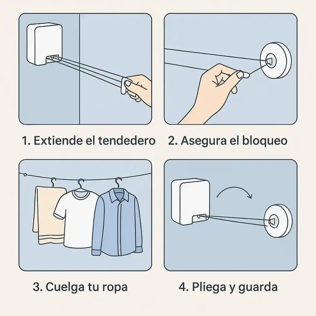 Tendedero Retráctil Premium