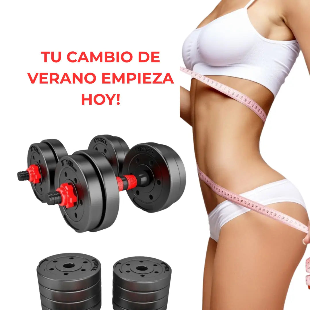 Set Mancuernas & Barra Armable 20kg 💪