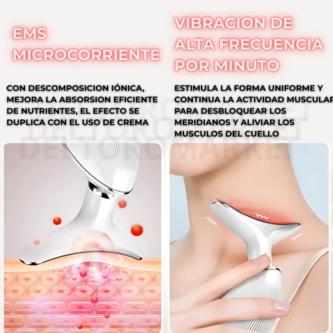 Masajeador 3 en 1: Rejuvenece tu piel en minutos, desde casa! 🏵️